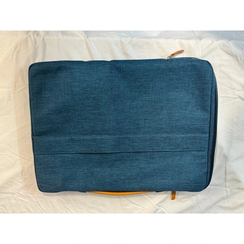 Mosiso Laptop Briefcase Bag Teal Blue Heather 15.6-16 Inch Messenger Case
